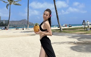 Phương Oanh thả dáng ở Hawaii trong kì trăng mật kéo dài