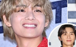 V BTS lại 'đốn tim' fan với visual sáng rực tại buổi chiếu phim của Park Seo Joon