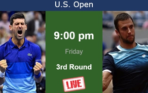 Link xem trực tiếp Djokovic vs Djere (7h40 hôm nay), vòng 3 US Open 2023 
