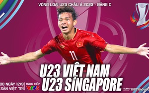 Nhận định bóng đá U23 Việt Nam vs Singapore (19h00, 12/9), vòng loại U23 châu Á 