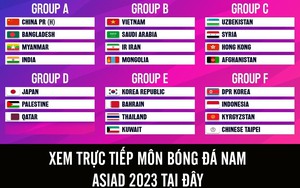 Xem trực tiếp bóng đá nam ASIAD 2023 ở đâu? VTV có trực tiếp miễn phí?