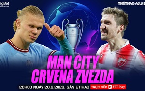 Nhận định Man City vs Crvena Zvezda, vòng bảng cúp C1 (2h00, 20/9)