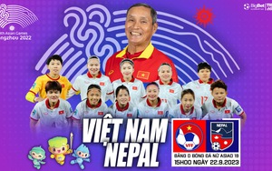 Nhận định bóng đá nữ Việt Nam vs nữ Nepal (15h00 hôm nay 22/9), vòng bảng ASIAD 2023  
