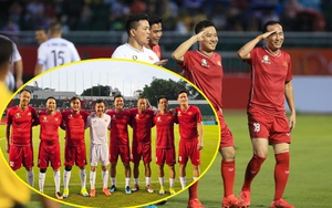 Hồng Sơn tái hiện khoảnh khắc kinh điển sau khi ghi bàn, Hoàng Đức ‘chung mâm’ với dàn huyền thoại Thể Công khiến fan thích thú