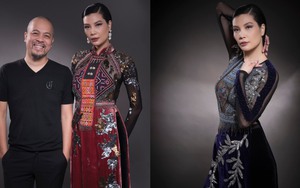 Siêu mẫu Vũ Cẩm Nhung quyến rũ trong loạt áo dài thổ cẩm mới nhất của NTK Đức Hùng