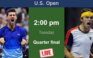 Link xem trực tiếp Taylor Fritz vs Djokovic (00h30, 6/9), vòng tứ kết US Open 2023 