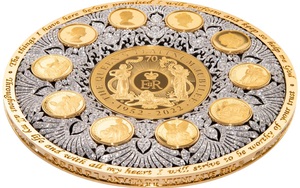 Ra mắt đồng tiền vàng nạm hơn 6.400 viên kim cương tưởng nhớ cố Nữ hoàng Elizabeth II