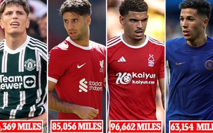 Cầu thủ MU di chuyển gấp 4 lần chu vi trái đất, nhưng chưa phải số một Ngoại hạng Anh