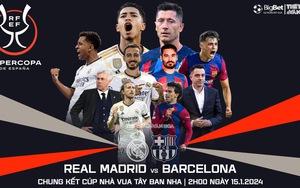 Nhận định bóng đá Real Madrid vs Barcelona, chung kết Siêu cúp Tây Ban Nha (02h00 hôm nay 15/1)