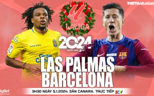 Nhận định bóng đá Las Palmas vs Barcelona, vòng 19 La Liga (03h30 hôm nay 5/1)