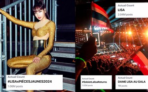 Lisa Blackpink chiếm trend toàn cầu sau sự kiện từ thiện Pièces Jaunes ở Pháp