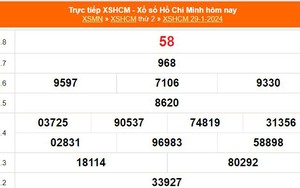 XSHCM 29/1, XSTP, kết quả xổ số Thành phố Hồ Chí Minh hôm nay 29/1/2024, KQXSHCM ngày thứ Hai