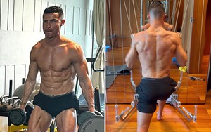 Ronaldo ở tuổi 38 vẫn cởi trần tập gym trong kỳ nghỉ đông, khoe cơ bụng khiến nhiều trai đẹp cũng phải trầm trồ
