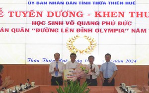 Khen thưởng Quán quân “Đường lên đỉnh Olympia” năm 2024