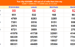 XSMN 26/10 - Kết quả xổ số miền Nam hôm nay 26/10/2024 - Trực tiếp XSMN ngày 26 tháng 10