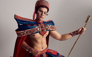 Cao Quốc Thắng mang trang phục dân tộc "Sênh tiền võ khúc" dự thi Mister Global 2024