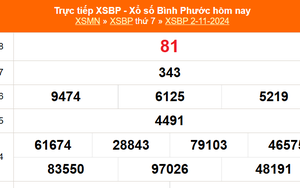 XSBP 2/11 - Kết quả xổ số Bình Phước hôm nay 2/11/2024 - Trực tiếp XSBP ngày 2 tháng 11