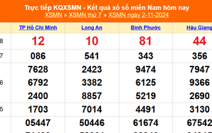 XSMN 2/11 - Kết quả xổ số miền Nam hôm nay 2/11/2024 - Trực tiếp XSMN ngày 2 tháng 11