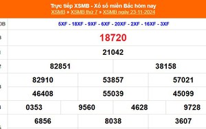XSMB 23/11 - Kết quả Xổ số miền Bắc hôm nay 23/11/2024 - KQSXMB thứ Bẩy ngày 23 tháng 11