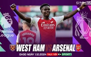 Nhận định, soi tỷ lệ West Ham vs Arsenal 0h30 hôm nay 1/12, Ngoại hạng Anh vòng 13