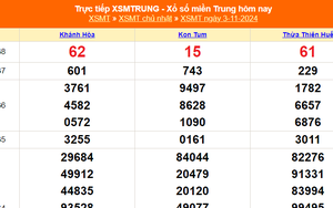 XSMT 3/11- Kết quả xổ số miền Trung hôm nay 3/11/2024 - KQXSMT Chủ Nhật ngày 3 tháng 11