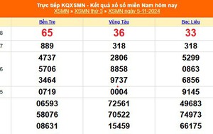 XSMN 5/11 - Kết quả xổ số miền Nam hôm nay 5/11/2024 - Trực tiếp XSMN ngày 5 tháng 11