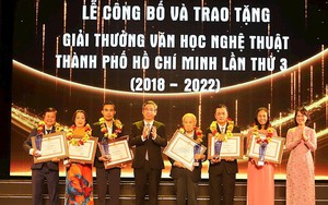 55 tác phẩm đạt giải thưởng Văn học Nghệ thuật Thành phố Hồ Chí Minh lần thứ 3