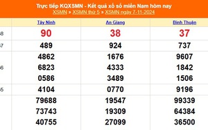 XSMN 7/11 - Kết quả xổ số miền Nam hôm nay 7/11/2024 - Trực tiếp XSMN ngày 7 tháng 11