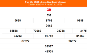 XSHG 9/11 - Kết quả xổ số Hậu Giang hôm nay 9/11/2024 - Trực tiếp XSHG ngày 9 tháng 11
