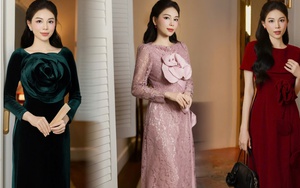 "Cô dâu hào môn" Linh Rin dịu dàng với áo dài hoa 3D của Đỗ Mạnh Cường