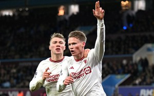 Ngoại hạng Anh vòng 24: Hojlund - McTominay thăng hoa, MU 'phả hơi nóng' vào cuộc đua top 4