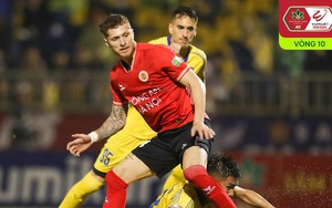 Bùi Hoàng Việt Anh sắm vai tiền đạo giúp CAHN thắng kịch tính, Thanh Hóa và Hải Phòng rượt đuổi ngoạn mục