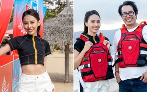 'Nối gót' đàn chị, Á hậu Ngọc Hằng hào hứng trải nghiệm motor nước