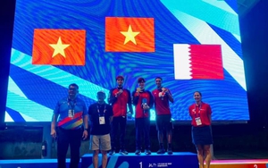 4 kình ngư Việt Nam xuất sắc giành HCV ở vòng loại Olympic với 1 người phá kỷ lục châu Á