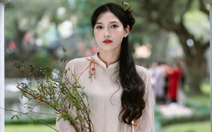 Hot girl bóng chuyền 9X vinh dự được kết nạp Đảng, ‘hóa’ thiếu nữ Hà Thành xưa trong ngày tết Giáp Thìn cận kề