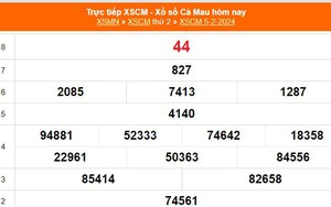 XSCM 5/2, kết quả xổ số Cà Mau hôm nay 5/2/2024, KQXSCM ngày 5 tháng 2