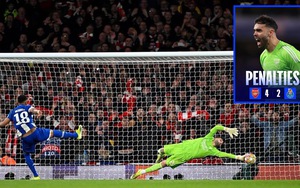 David Raya rực sáng trên chấm luân lưu, Arsenal vào tứ kết Cúp C1 lần đầu tiên sau 14 năm