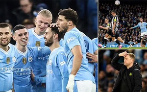Sao Bồ Đào Nha lập cú đúp may mắn, Man City vào bán kết cúp FA, tiếp tục hành trình ăn ba vĩ đại