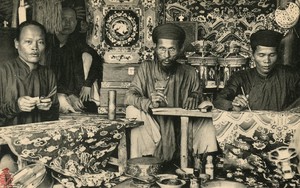 Ảnh = Ký ức = Lịch sử (kỳ 95): Nghề thêu và phố thợ thêu ở Hà Nội