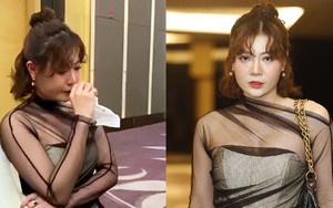 Thanh Hương bật khóc khi lần đầu xuất hiện hậu thông báo ly hôn