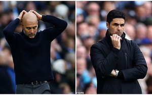 Guardiola 'giương cờ trắng' trong cuộc đua vô địch, Arteta không hài lòng với 1 điểm