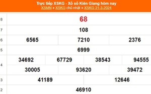 XSKG 31/3, kết quả xổ số Kiên Giang hôm nay 31/3/2024, XSKG ngày 31 tháng 3