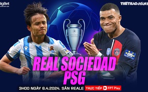 Nhận định Real Sociedad vs PSG (3h00 hôm nay 6/3), Champions League vòng 1/8 lượt về