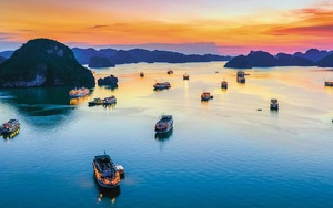 Lần đầu tiên máy bay không người lái xếp hình xuất hiện trên Vịnh Hạ Long