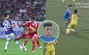 Tuấn Hải nhập viện vì cầu thủ từng bị cấm 8 trận do lỗi tương tự với Duy Mạnh khi khoác áo HAGL