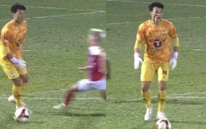 Bùi Tiến Dũng xử lý bóng bằng chân điệu nghệ nhưng mắc sai lầm ngay sau đó, suýt khiến HAGL trả giá đắt 