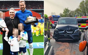 Ba con của Harry Kane nhập viện sau 'tai nạn liên hoàn' ở Đức