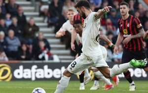 Bournemouth 2-2 MU: Bruno lập cú đúp, 'Quỷ đỏ' hú vía ra về với 1 điểm sau khi đối mặt 20 cú sút