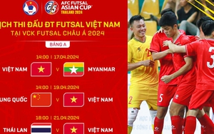 Lịch thi đấu futsal châu Á 2024 - Lịch thi đấu futsal Việt Nam