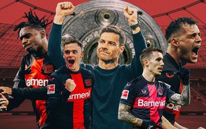 Bayer Leverkusen vô địch Bundesliga từ vị thế của một đội bóng bị chế nhạo là 'Neverkusen'